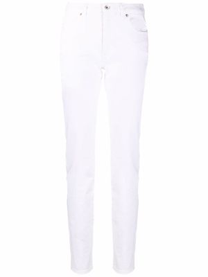 Just Cavalli high-waisted slim-cut jeans - White