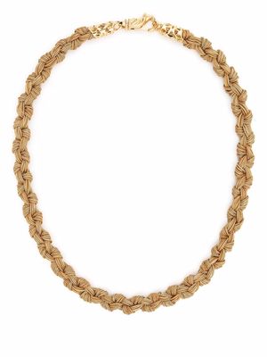Emanuele Bicocchi braided knot necklace - Gold