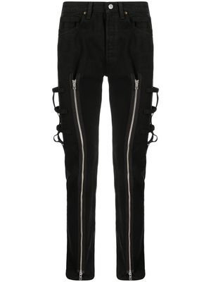 Takahiromiyashita The Soloist zip-detail jeans - Black