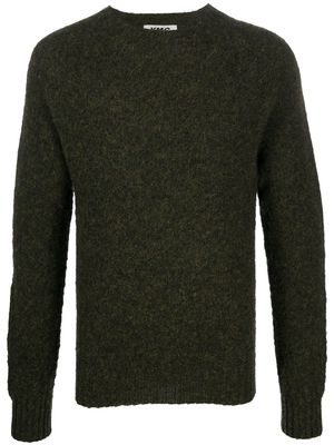 YMC virgin wool knit jumper - Green