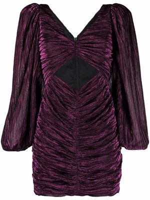 Kalmanovich velvet cut-out dress - Purple