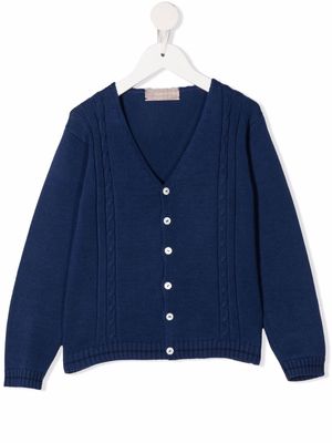 La Stupenderia button-down knit cardigan - Blue