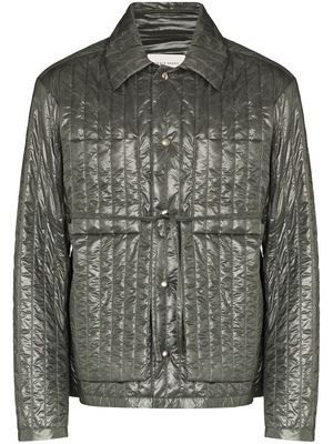 Craig Green Worker button-up quilted jacket - Silver
