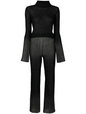 Antonella Rizza ombré-print bootcut jumpsuit - Black