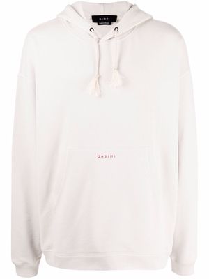Qasimi We The People embroidered hoodie - White