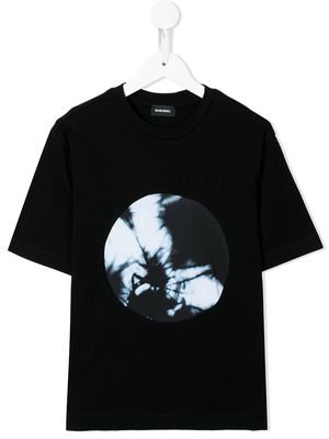 Diesel Kids graphic-print short-sleeved T-shirt - Black