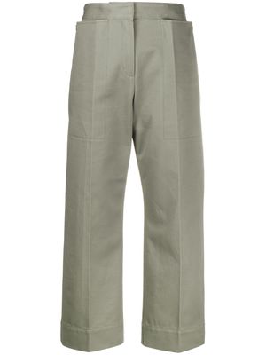 Jacquemus cropped trousers - Green
