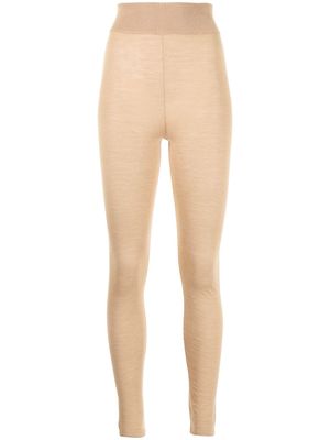 Cashmere In Love Tonya cashmere-knit leggings - Brown