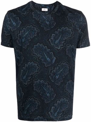 ETRO paisley-print T-shirt - Blue