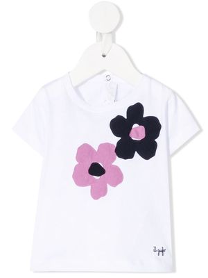 Il Gufo floral-print cotton T-shirt - White