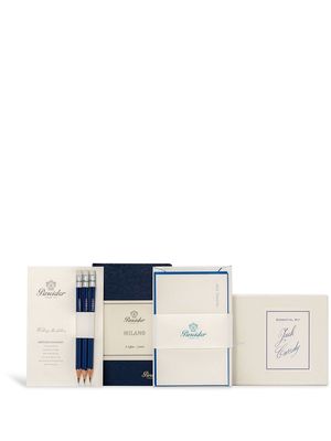 Pineider Milano Essential stationery kit - Blue