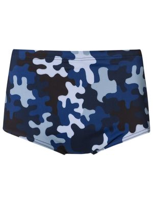 Amir Slama camouflage print trunks - Blue