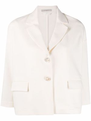 Circolo 1901 single-breasted blazer - White