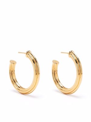 Missoma large ridge hoop earrings - Gold