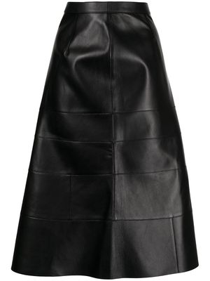 LOEWE high-waisted midi skirt - Black