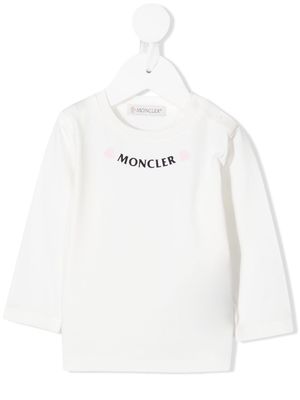 Moncler Enfant logo-print T-shirt - White