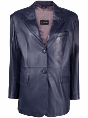 Manokhi Jared leather blazer - Purple