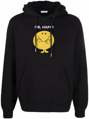 SANDRO Mr Happy cotton hoodie - Black