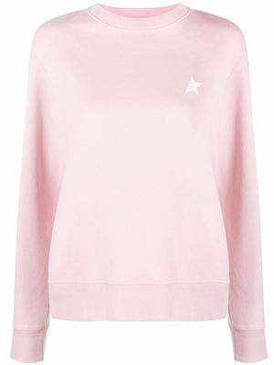 Golden Goose star-print cotton sweatshirt - Pink