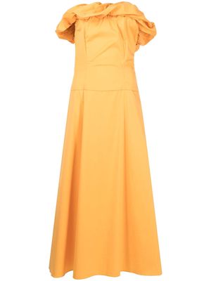 BONDI BORN Montego strapless maxi dress - Orange