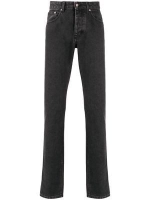 AMI Paris classic fit five-pocket jeans - Black