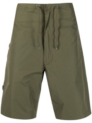 Maharishi drawstring-fastening bermuda shorts - Green