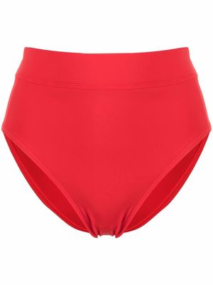 Y-3 high-waisted bikini bottoms - Red