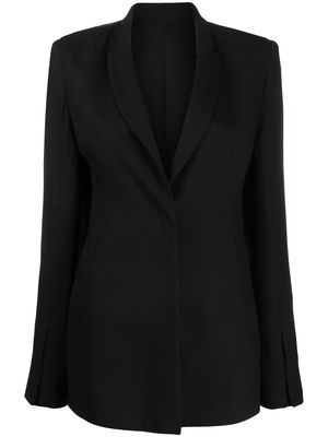 Ann Demeulemeester single-breasted tailored blazer - Black