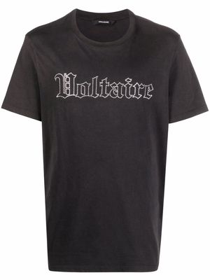 Zadig&Voltaire studded-logo shortsleeved T-shirt - Black