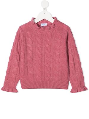 Siola cable-knit jumper - Pink