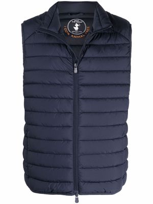 Save The Duck high-neck padded gilet - Blue