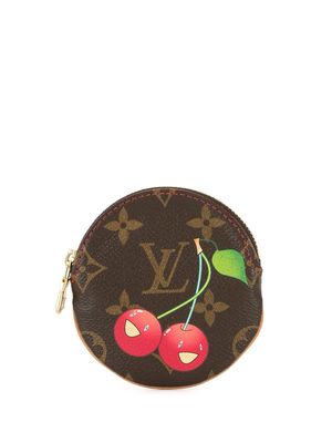 Louis Vuitton 2005 pre-owned cherry-print coin purse - Brown