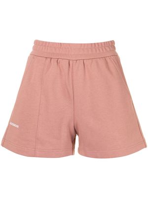 GOODIOUS logo-print track shorts - Pink