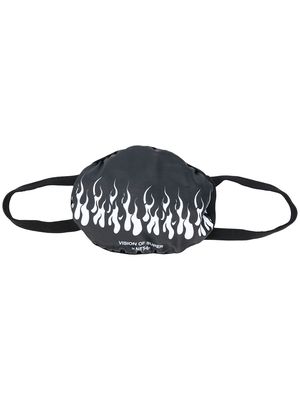 Vision Of Super Double Flame face mask - Black