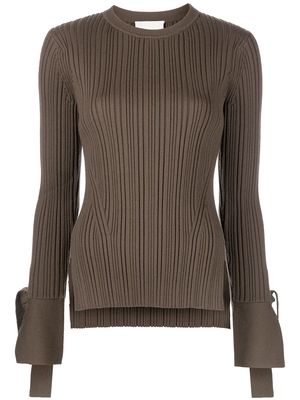 3.1 Phillip Lim long-sleeve knitted top - Brown