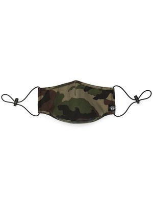Mostly Heard Rarely Seen camouflage print face mask - Brown