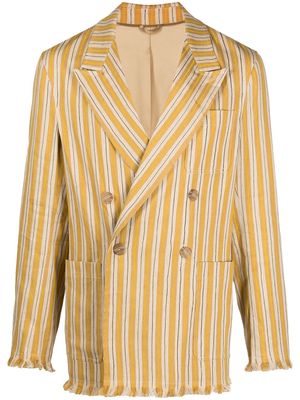 Cmmn Swdn Roar unstructured double-breasted blazer - Yellow