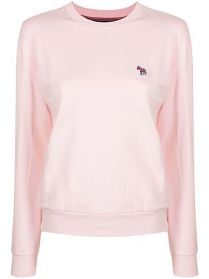 PS Paul Smith organic cotton horse-patch sweatshirt - Pink