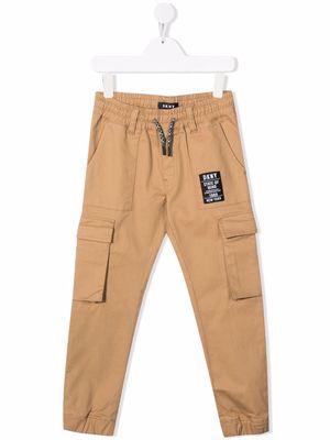 Dkny Kids camel cargo trousers - Neutrals