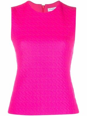 Christian Dior 2010 pre-owned jacquard sleeveless top - Pink