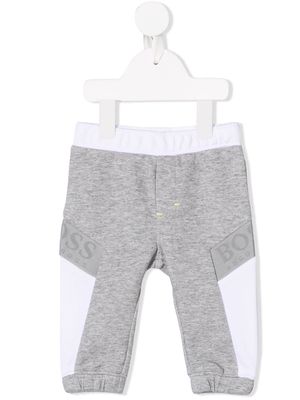 BOSS Kidswear logo stripe track pants - Grey