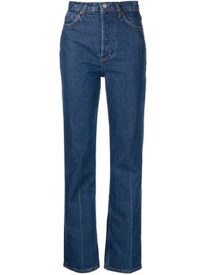 Reformation Cynthia high-rise straight jeans - Blue