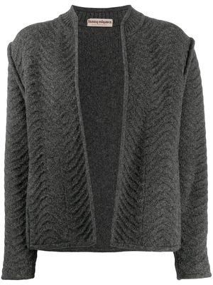 Issey Miyake Pre-Owned 1980s open front cardigan - Grey