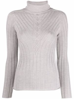 Rossignol ribbed-knit jumper - Grey