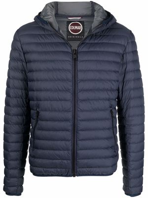 Colmar logo-patch hooded puffer jacket - Blue