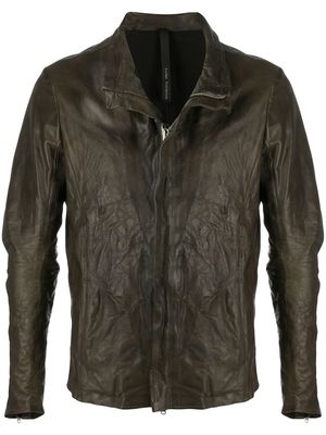 Poème Bohémien high-neck front-zip jacket - Grey