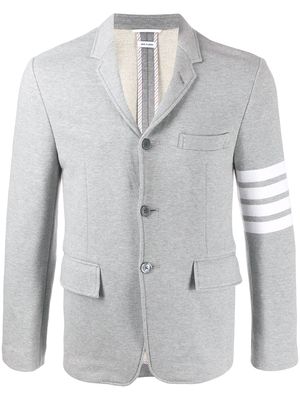 Thom Browne 4-Bar loopback sport blazer - Grey