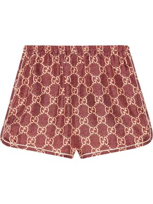 Gucci GG Supreme short shorts - Red
