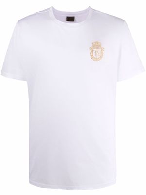 Billionaire embroidered-logo cotton T-Shirt - White