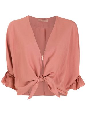 Clube Bossa Rubin knot-detail blouse - Neutrals